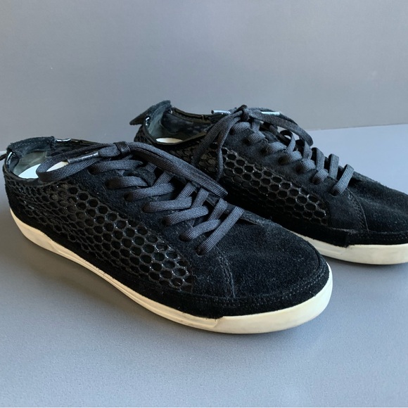 Crime London 🇬🇧 Sneaker Suede Glittery Mesh EU Size 40 US Size 9.5 - Picture 10 of 10